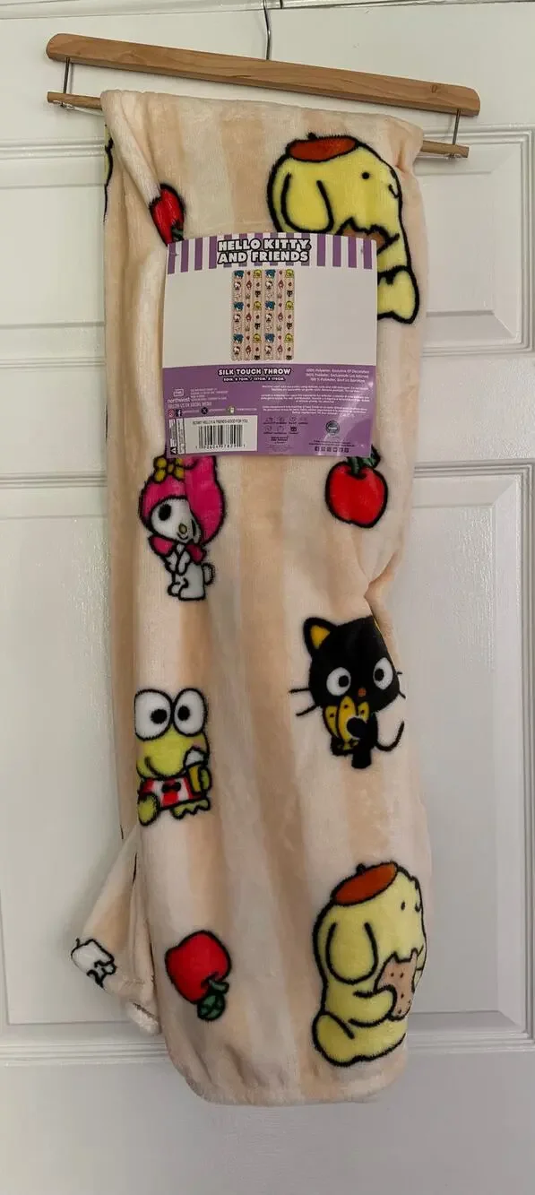Hello Kitty and Friends Plush Silk Touch Throw Blanket 50” x 70” NWT